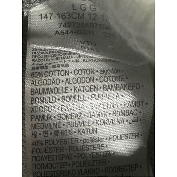 Jordan Sweatshirt Gray Cotton Blend Size L 12-13Y Pocket - Picture 4 of 12